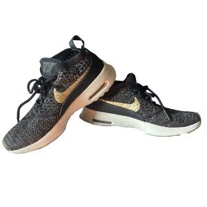 Nike Women’s Air Max Thea Ultra Black Gold Sneakers Size 6.5